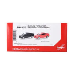 MiniKit Opel Coupé (2000), Schwarz und Magmarot, 2 Stück